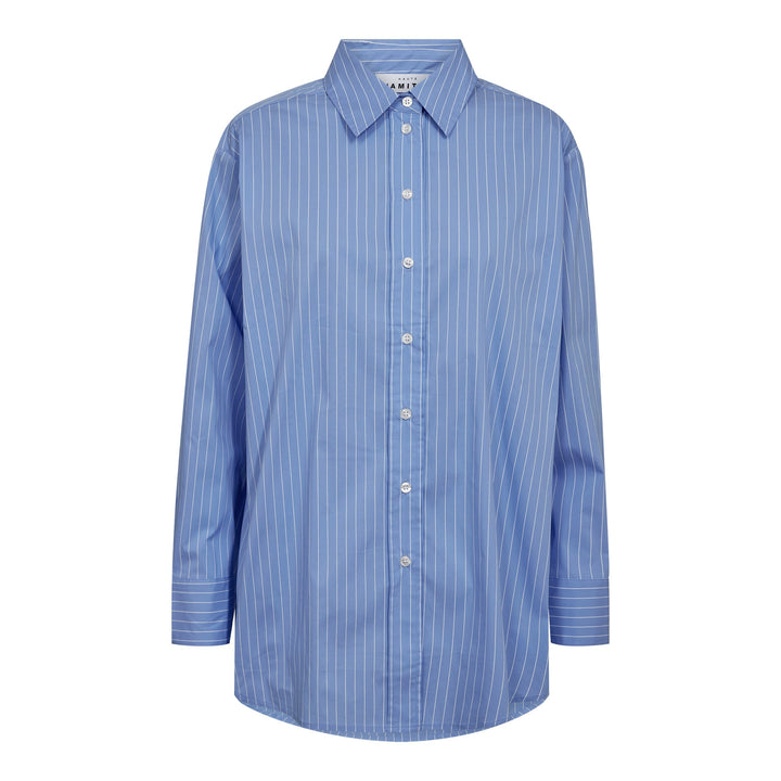 Haute L'Amitié - Sky Pin Stripe Shirt HL10886 - Pale Blue Skjorter 