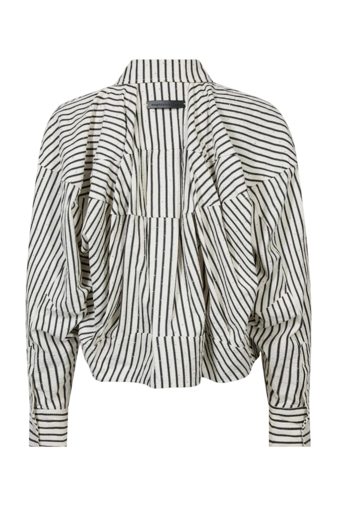 Haute L'Amitié - Sophie Mono Stripe Stone Shirt Hl10995 - Off-White / Black Stripe Skjorter 