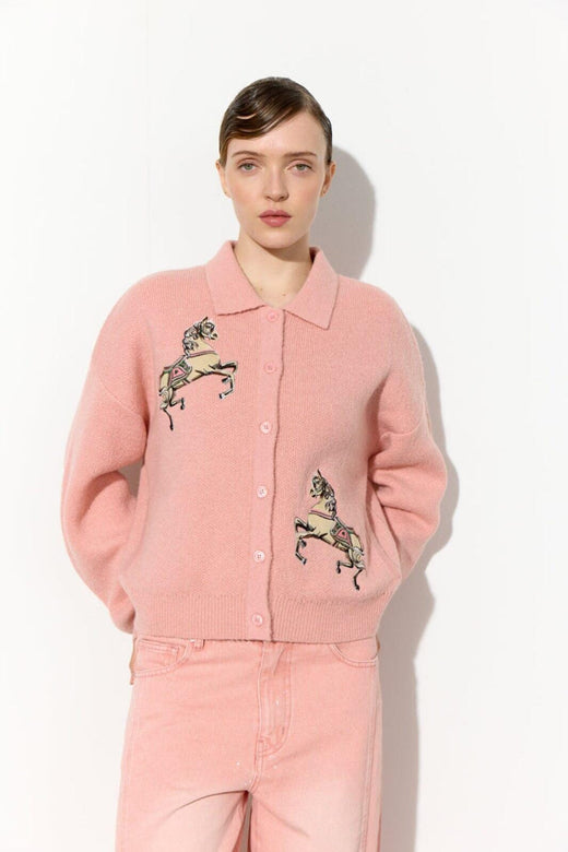 Hunkøn - Alfie Knit Cardigan 26622 - Peach Cardigans 