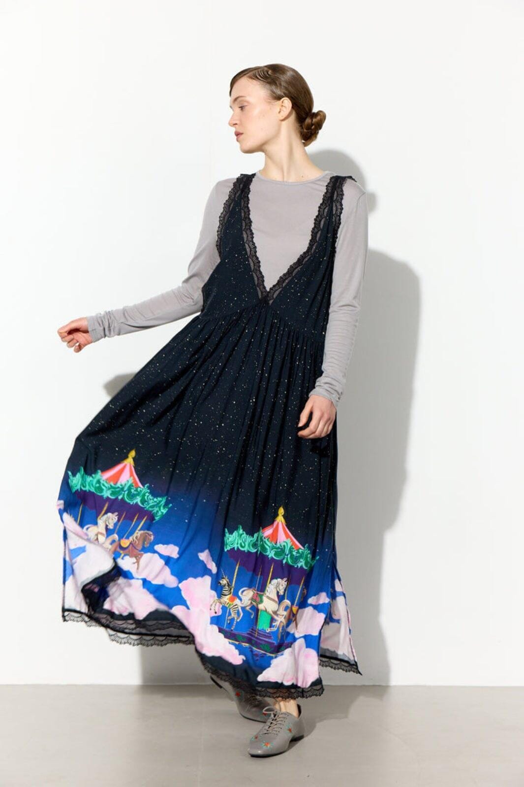 Hunkøn - Calista Dress 26552 - Dream Fairground Art Print Kjoler 