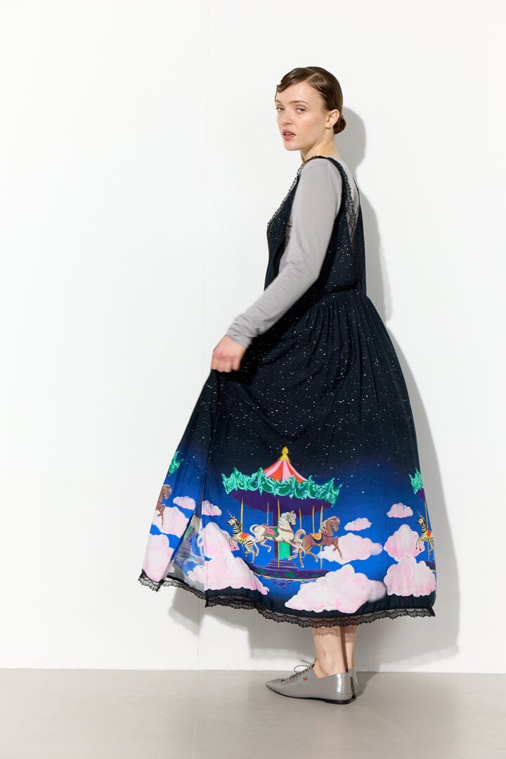 Hunkøn - Calista Dress 26552 - Dream Fairground Art Print Kjoler 
