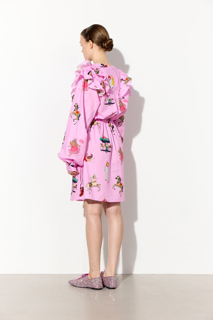 Hunkøn - Floss Dress 26537 - Pink Showstopper Art Print Kjoler 