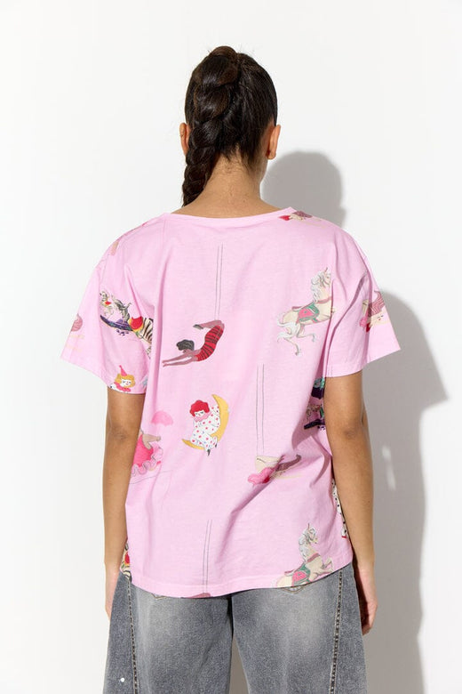 Hunkøn - Mirage T-Shirt 26502 - Pink Showstopper Art Print T-shirts 