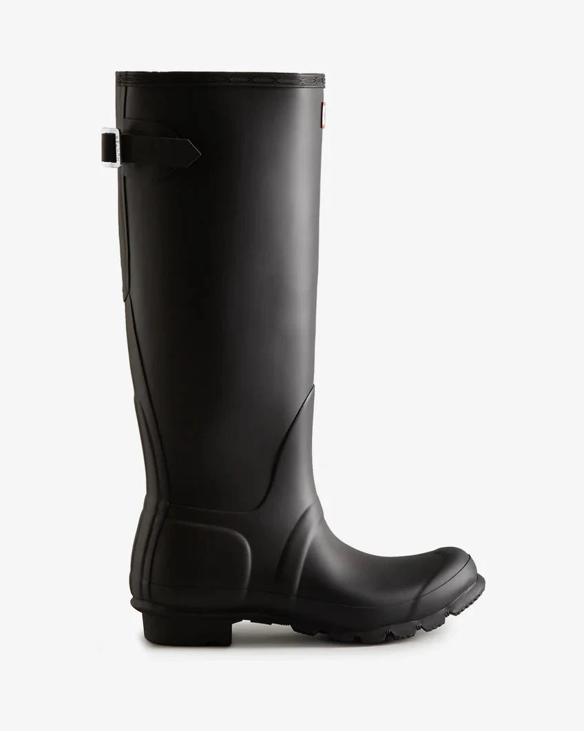 Hunter - Women Original Tall Back Adjustable Boot Wft1001rmablk - Black Gummistøvler 