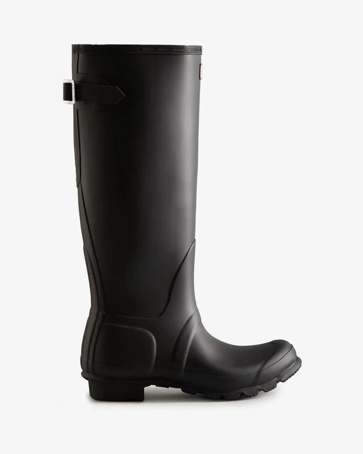 Hunter - Women Original Tall Back Adjustable Boot Wft1001rmablk - Black Gummistøvler 