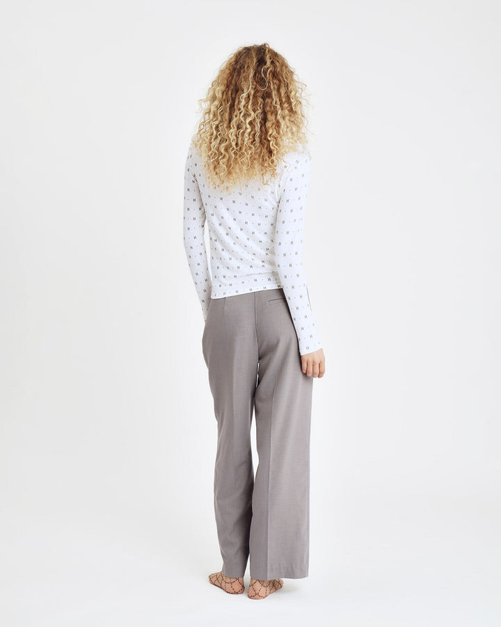 Hype The Detail - Htd Tee L/S Cashmere-Blend 650-14 - 1 - Hvid Bluser 
