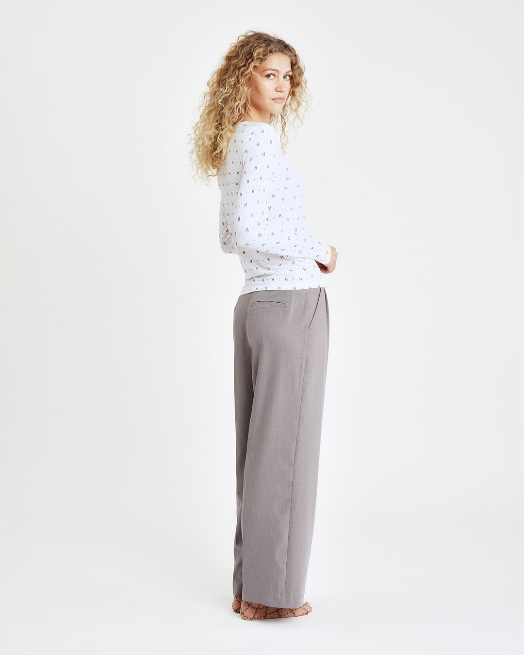 Hype The Detail - Htd Tee L/S Cashmere-Blend 650-14 - 1 - Hvid Bluser 