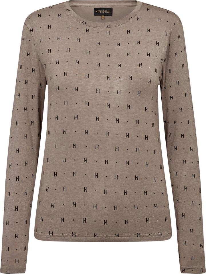 Hype The Detail - Htd Tee L/S Cashmere-Blend 650-14 - 4 - Sand Bluser 