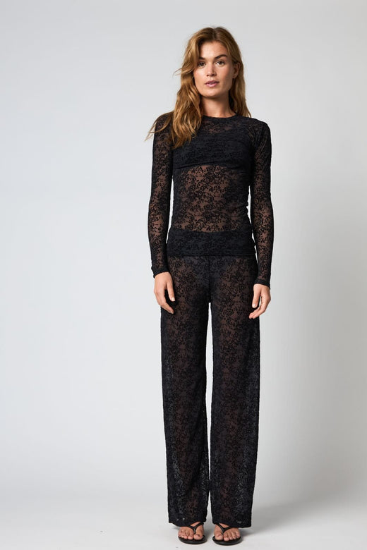 Hype The Detail - Lace Blouse 852-14 - 9 - Black Bluser 