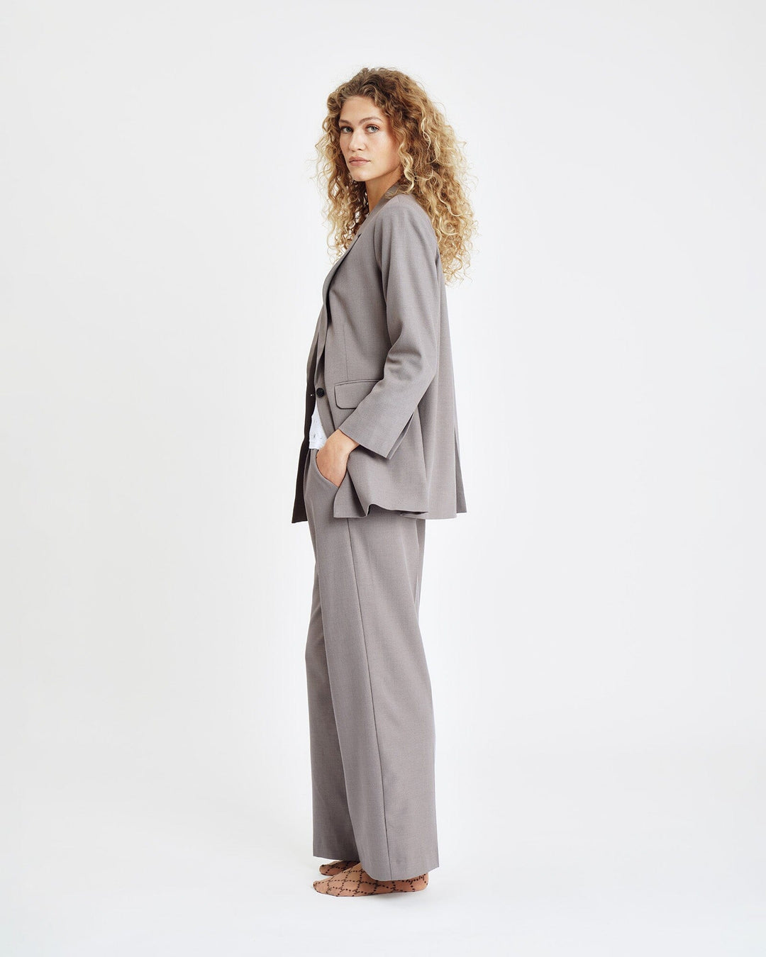 Hype The Detail - Relaxed Blazer 740-60 - 4 - Sand Blazere 