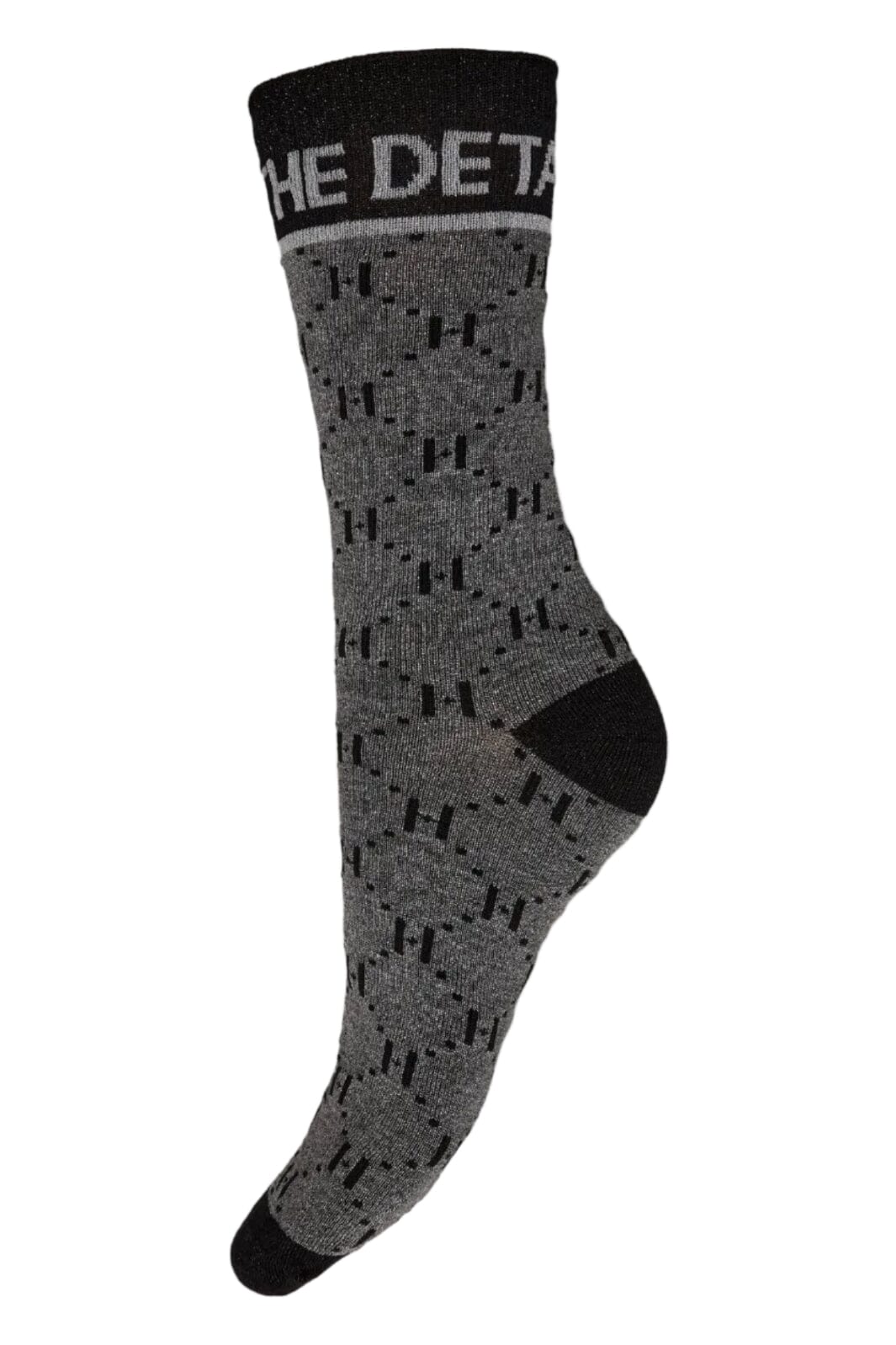 Hype The Detail - Sock W/Lurex 21565-75 - 8 - Grå Strømper 