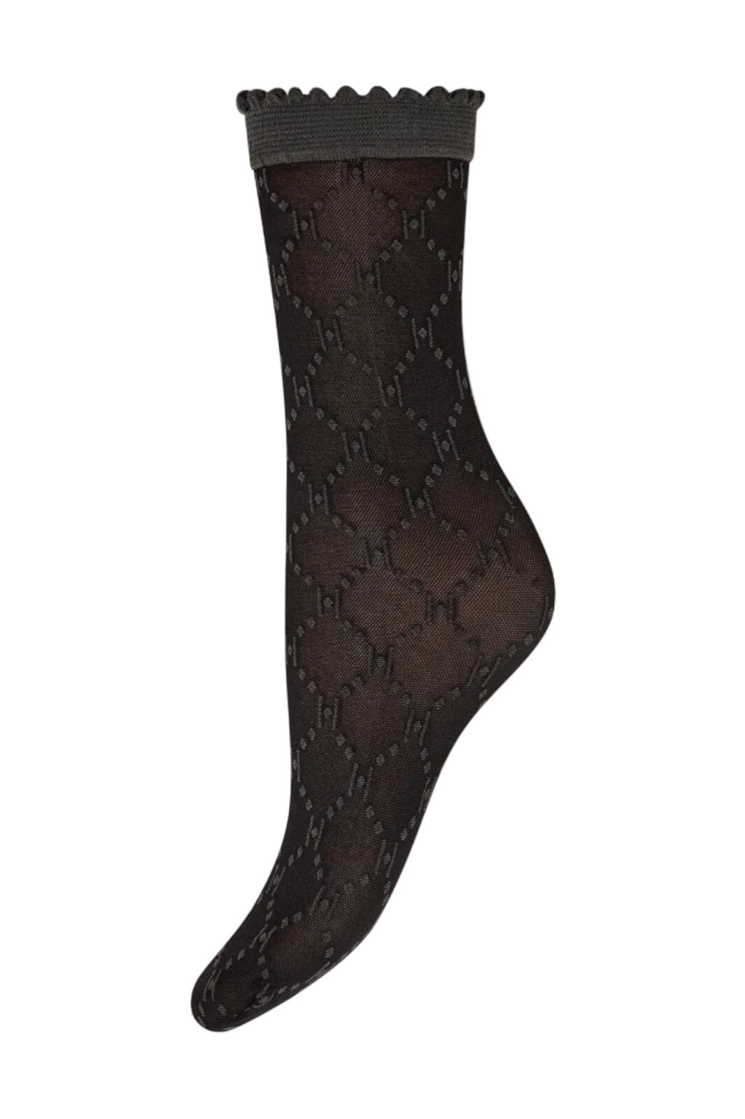 Hype The Detail - Socks Logo 25Den 21113-7501 - 1140 - Black Strømper 