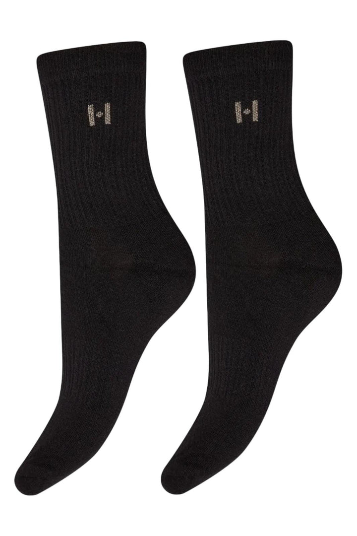 Hype The Detail - Tennis Logo 2-Pk 21495-8000 - 9 - Black Strømper 