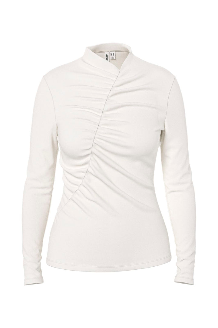 Hypedrop - Hdfrida Ls Gathered Top 32000756 - 5175615 - Cloud Dancer