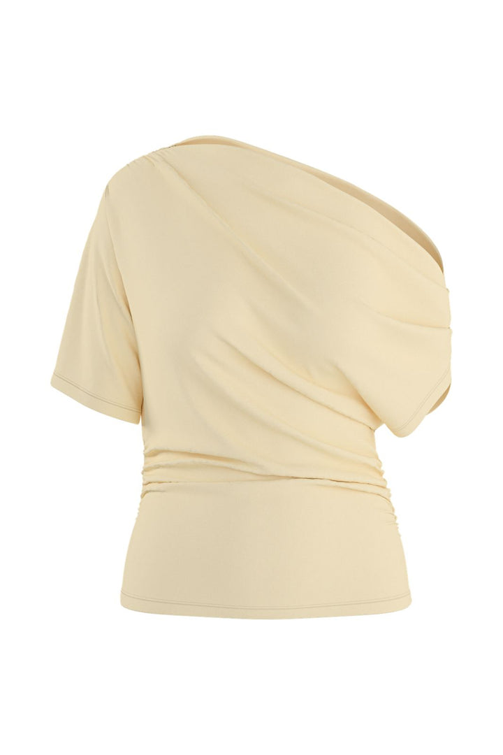 Hypedrop - Hdkamma Draped Off-Shoulder Top 32000845 - 5196118 - Anise Flower