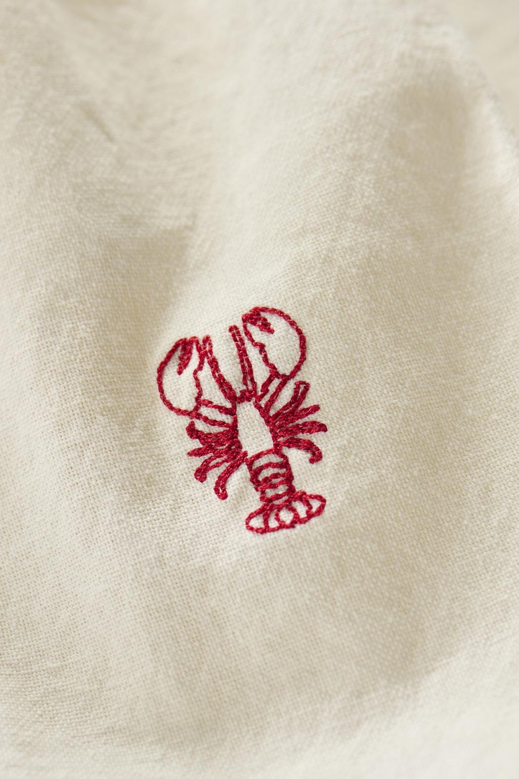 Ib Laursen - Stofserviet Atlantis m/hummer butter cream - Bomuld, Polyester - 63004-82