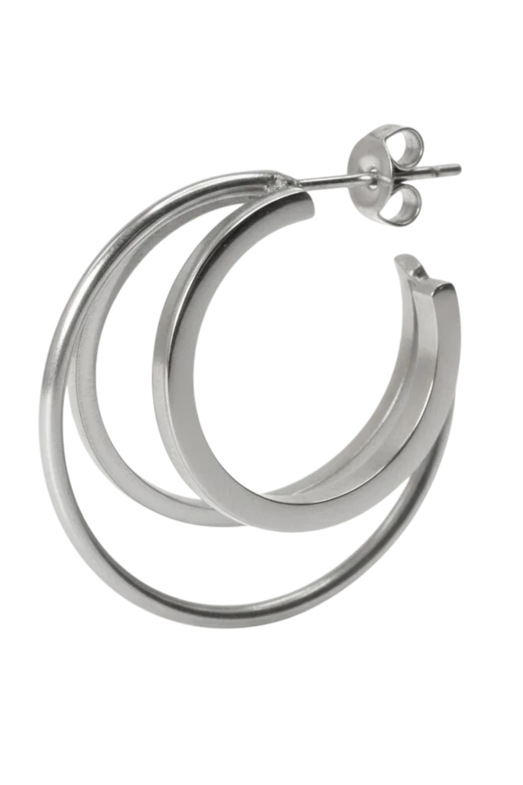 Jane Koenig - Triple Olympia Hoop TOH-SS26-SS-GEFT - Silver Øreringe 