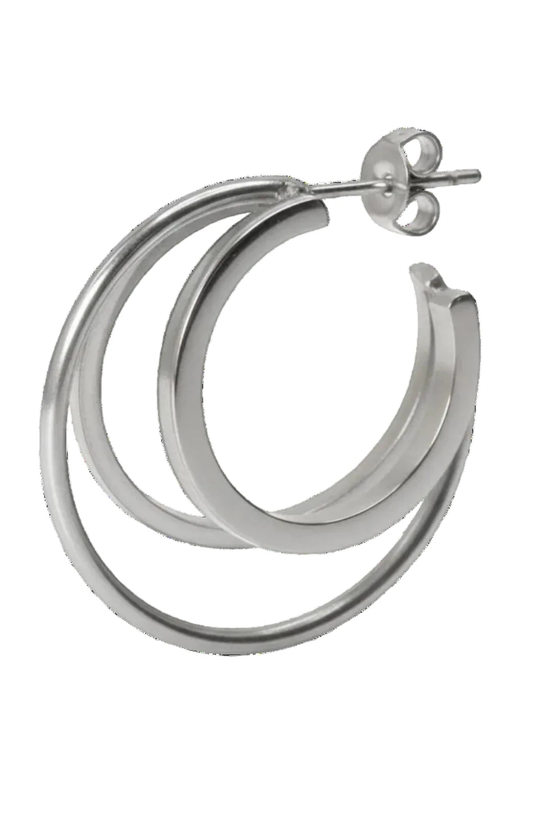 Jane Koenig - Triple Olympia Hoop TOH-SS26-SS-S_RIGHT - Silver Øreringe 