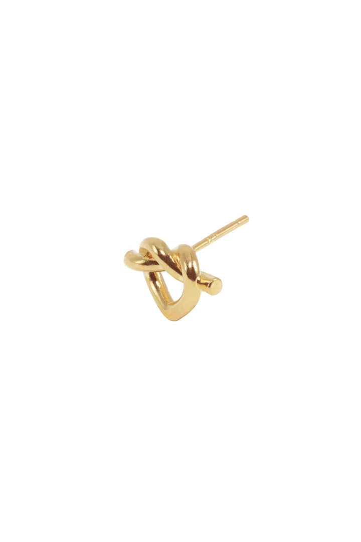 Jane Kønig - Tied Heart Stud THS-AW25-G - Ørering Øreringe 