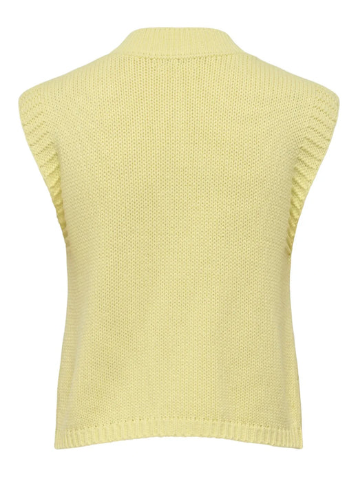 JDY - Jdyannalise S/L O-Neck Cable Vest Knt - 5067607 Double Cream W. Deco Button Cardigans 
