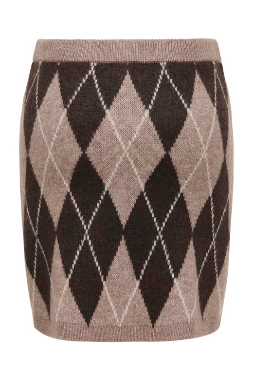 JDY - Jdybianka Skirt Knt - 5135642 Chocolate Torte Argyle