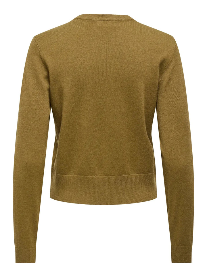 JDY - Jdybodil L/S Pearl Button Cardigan Knt - 5043411 Butternut Melange Cardigans 