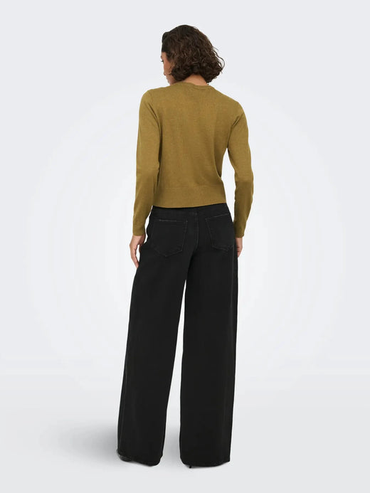 JDY - Jdybodil L/S Pearl Button Cardigan Knt - 5043411 Butternut Melange Cardigans 