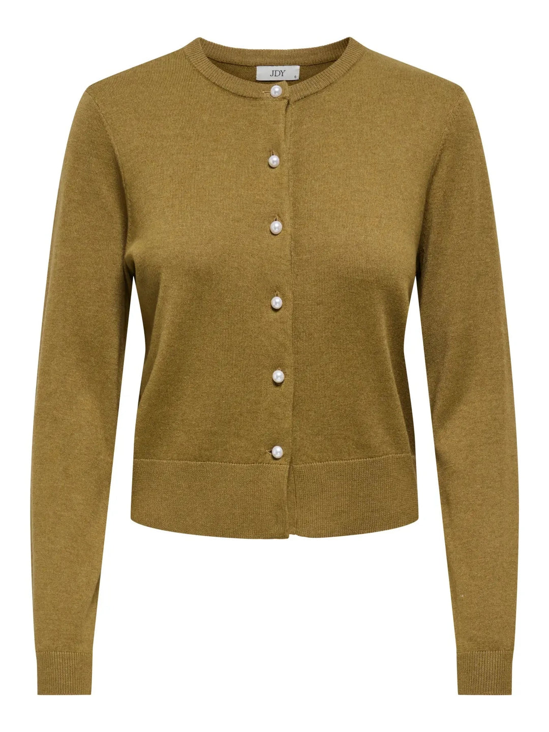 JDY - Jdybodil L/S Pearl Button Cardigan Knt - 5043411 Butternut Melange Cardigans 
