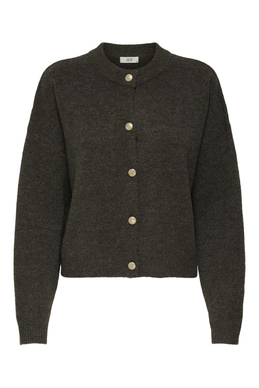 JDY - Jdydebbie L/S O-Neck Cardigan Knt - 4843113 Slate Black Melange