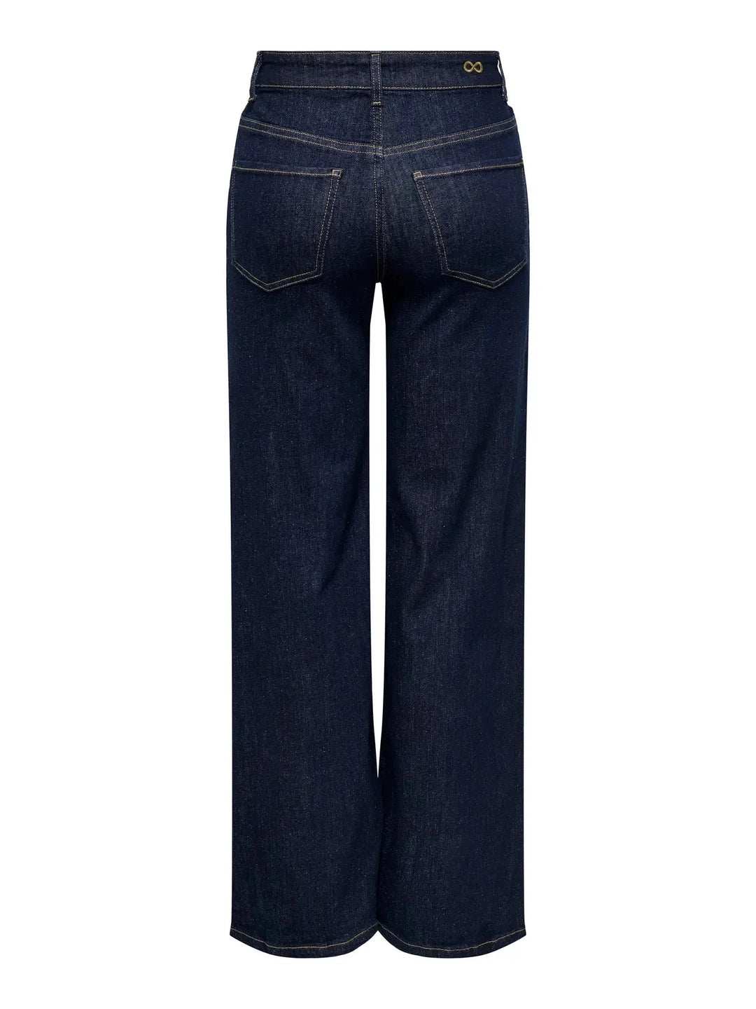 JDY - Jdyfelina-Fina Wide Rinse Jnsdnm - 4840357 Dark Blue Denim Rinse Blue Denim Jeans 