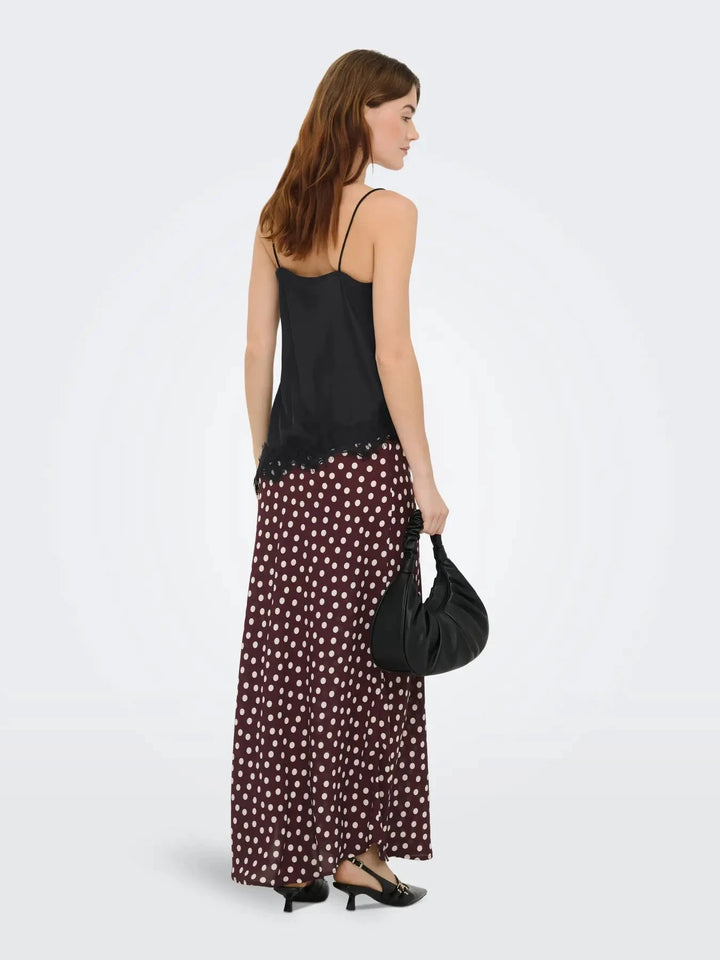 JDY - Jdyfifi S/L Asym Lace Singlet - 5069508 Black Toppe 