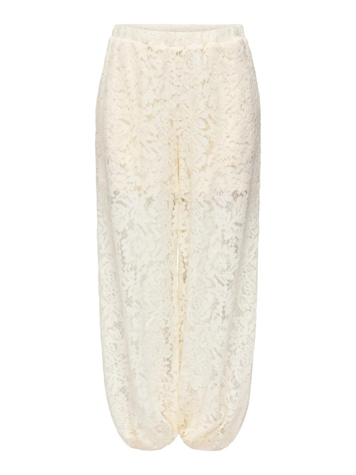 JDY - Jdyjulia Lace Balloon Pant - 5127283 Egret Bukser 