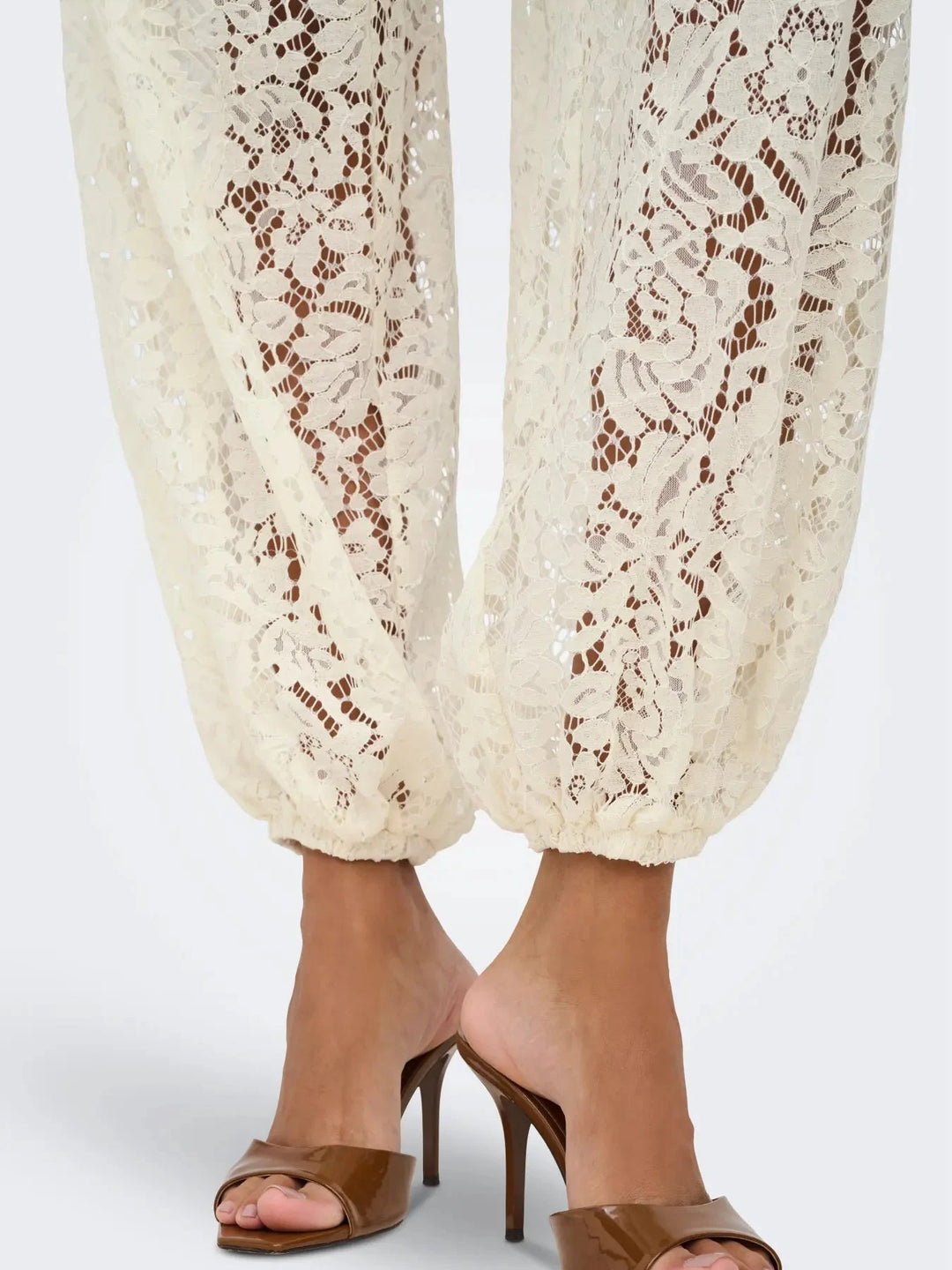 JDY - Jdyjulia Lace Balloon Pant - 5127283 Egret Bukser 