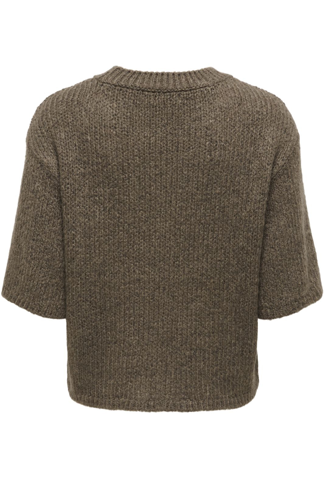 JDY - Jdylinea S/S Pullover O-Neck Knt - 4988041 Shitake Strikbluser 