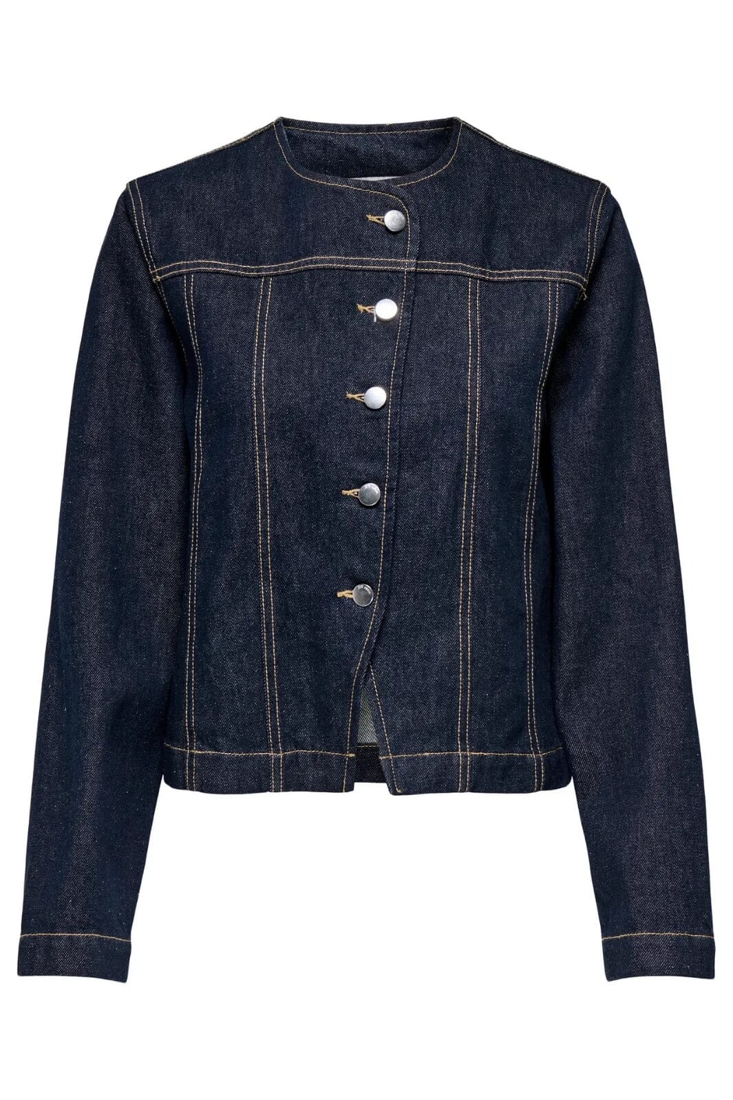 JDY - Jdylouise-Lilie Ls Button Jacket - 4889792 Dark Blue Denim Jakker 