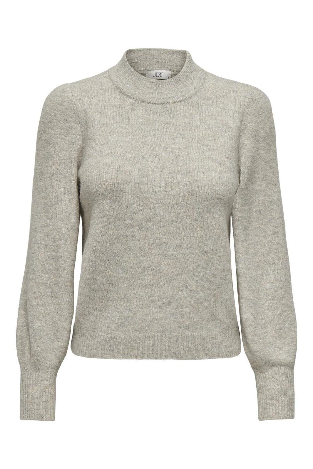 JDY - Jdyrue Life L/S Pullover Knt - 3716766 Chateau Gray Melange