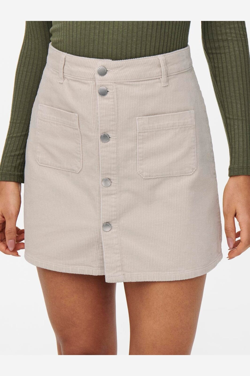 JDY - Jdyshiraz Corduroy Skirt - 3825144 Moonbeam