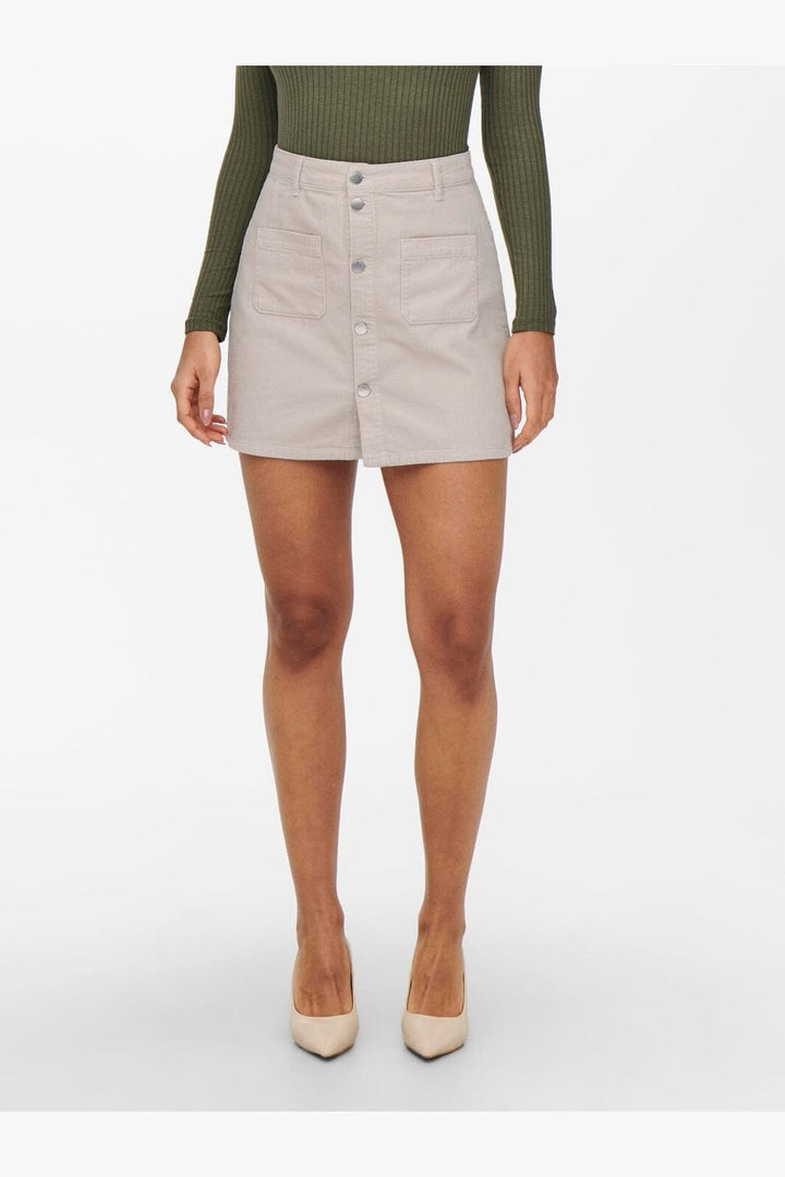 JDY - Jdyshiraz Corduroy Skirt - 3825144 Moonbeam