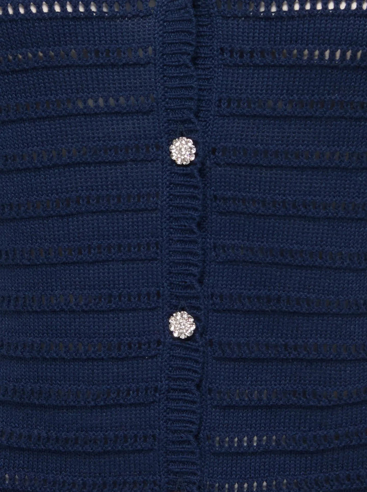JDY - Jdytanja 2/4 V-Neck Cardigan Knt - 5020380 Black Iris Cardigans 