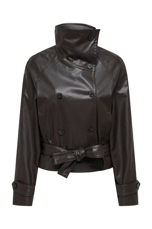 JDY - Jdyvera Faux Leather Belt Jacket Yfm - 5044194 Chocolate Torte