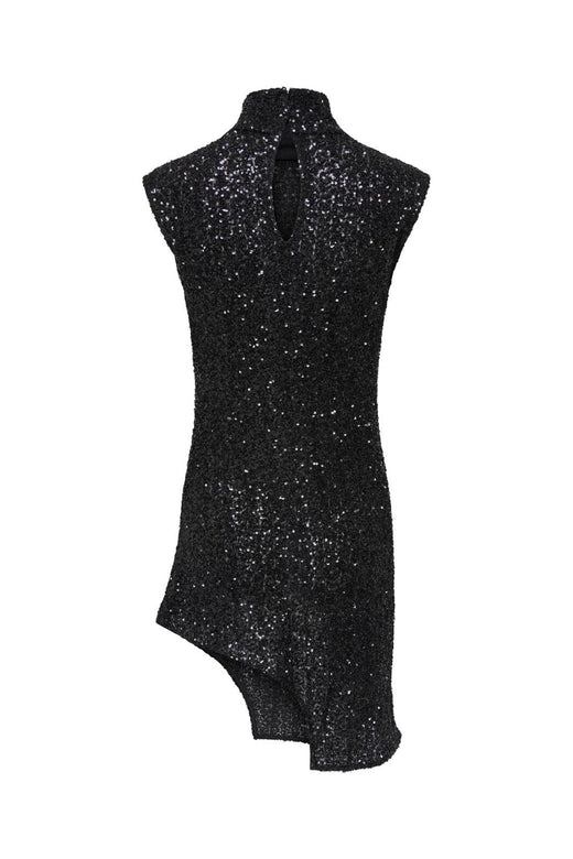 JDY - Jdyvilly S/L Sequin Assymetric Top - 5128992 Black
