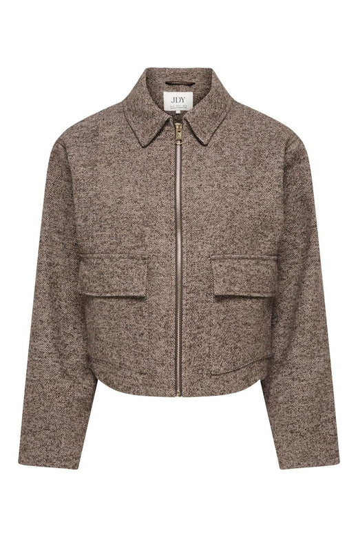 JDY - Jdyvinga Herringbone Jacket Yfm - 5044314 Chocolate Torte Herringbone