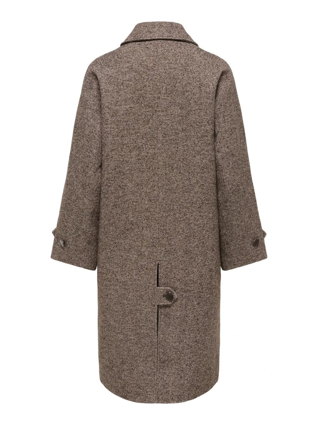 JDY - Jdyvinga Herringbone Long Coat Yfm - 5044304 Chocolate Torte Herringbone Frakker 
