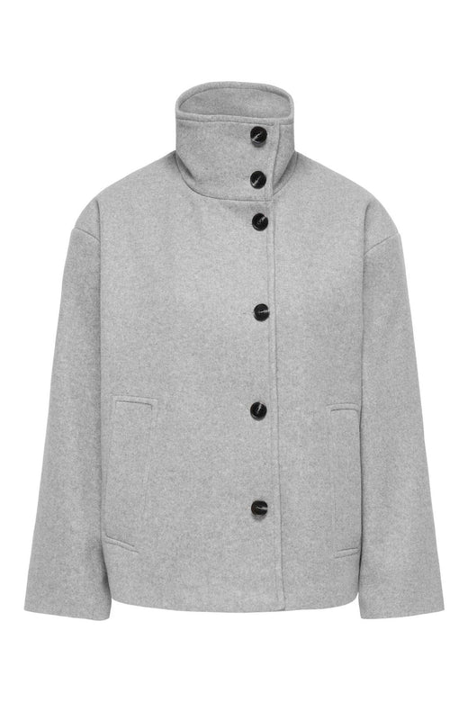 JDY - Jdyvivia Short Jacket Sgo - 5102668 Light Grey Melange