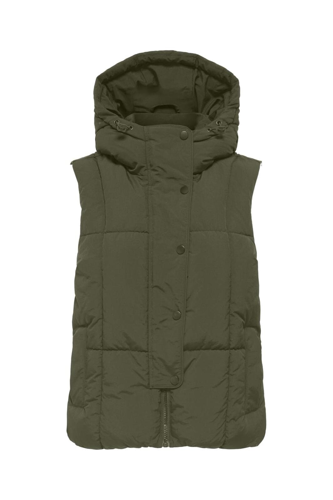 JDY - Jdywonder Short Hood Waistcoat Sij - 4868311 Ivy Green