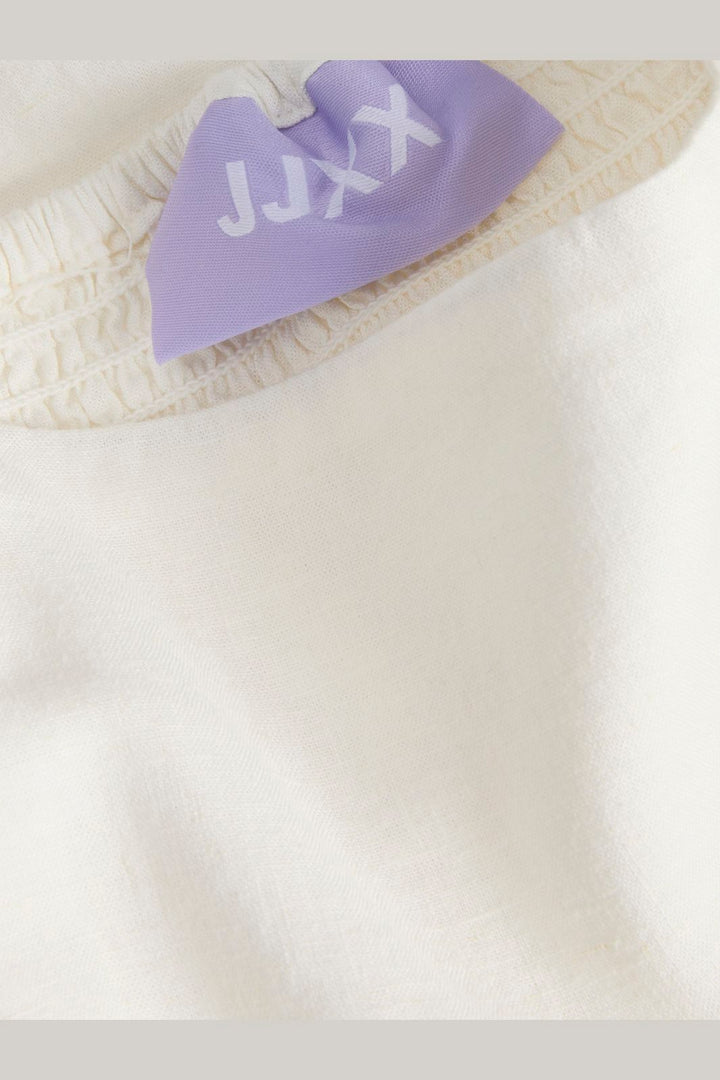 Jjxx - Jxalmira Linen Blend Long Dress - 4906547 Blanc De Blanc