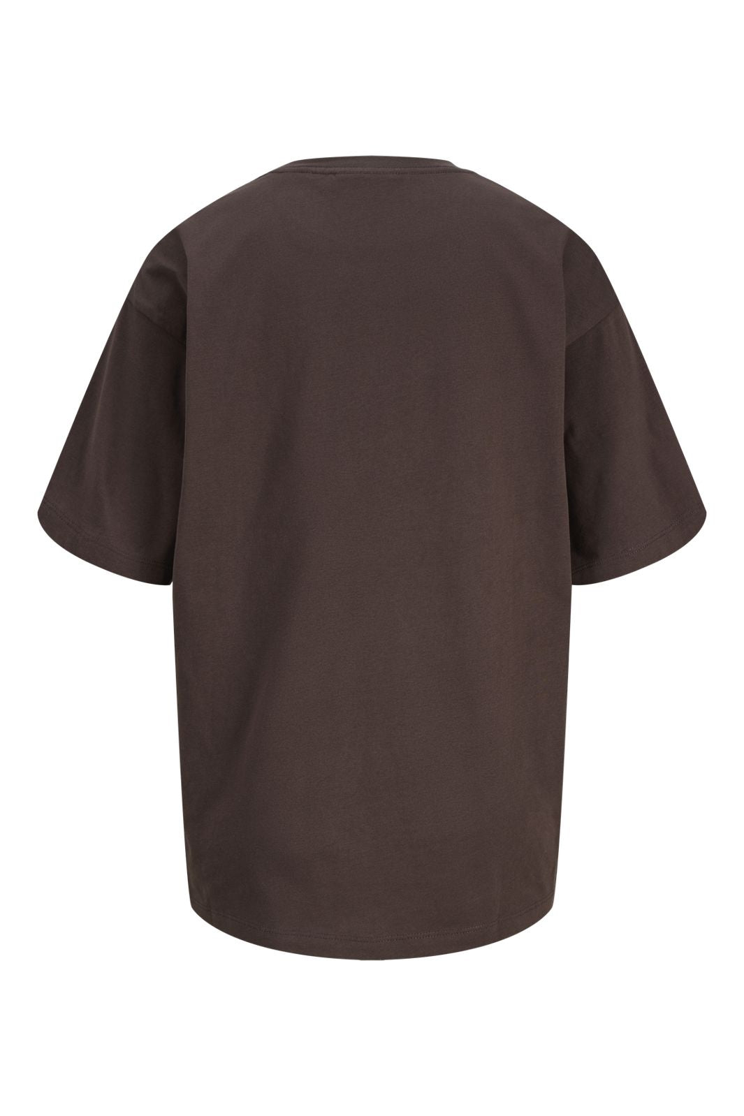 Jjxx - Jxandrea Loose Ss Logo Tee - 4943125 Seal Brown Black Logo Print