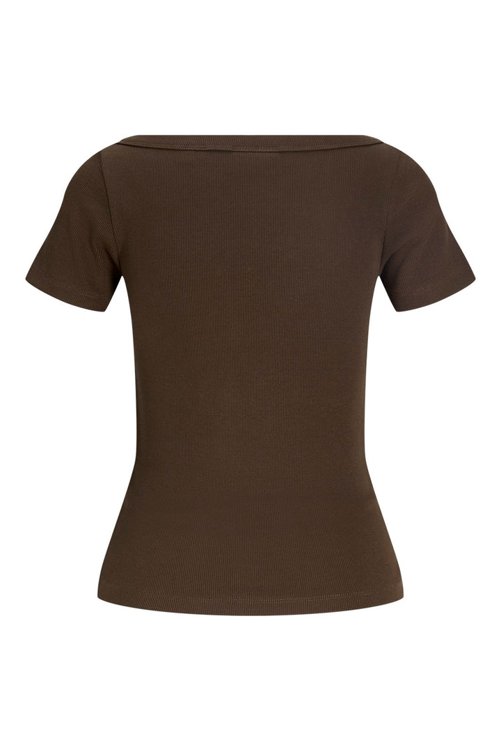 Jjxx - Jxfifi Str Ss Boatneck Tee - 5179401 Demitasse
