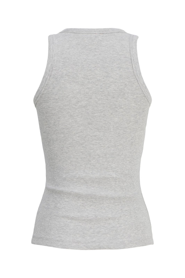 Jjxx - Jxfrida Sl U-Neck Top - 5024072 Light Grey Melange