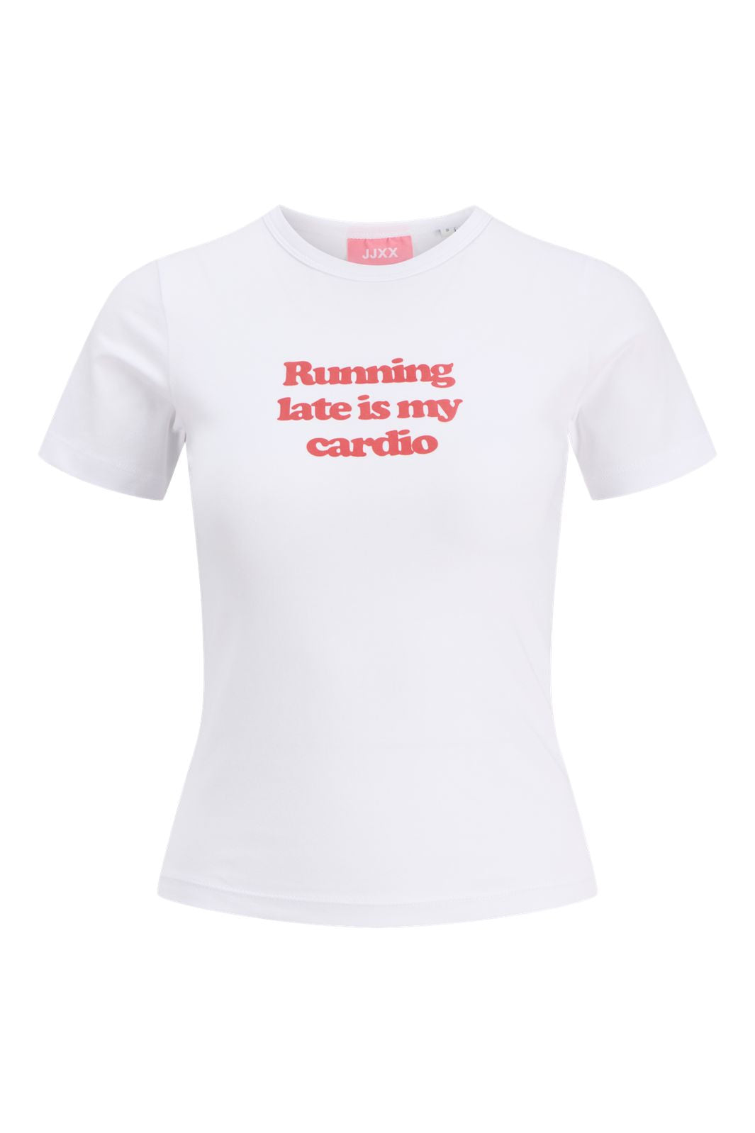 Jjxx - Jxgigi Str Ss Print Tee Stydaw25 - 5059616 Bright White Running Late
